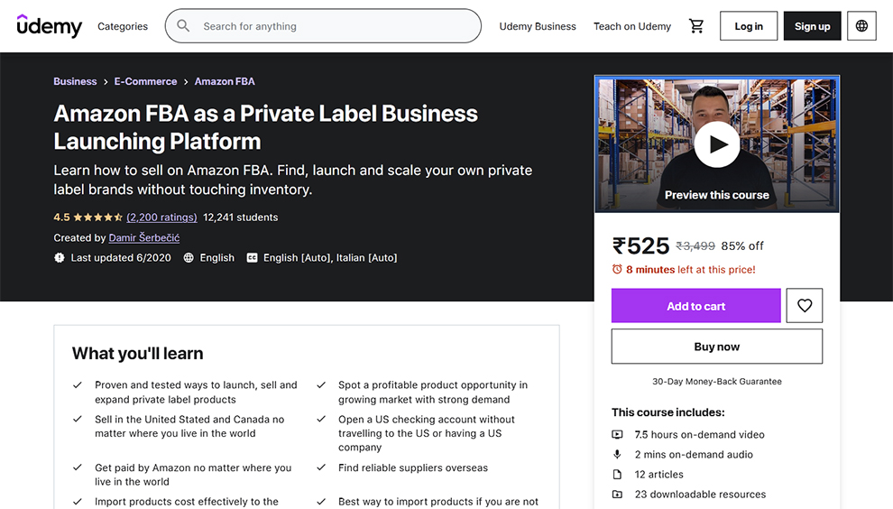 Amazon FBA as a Private Label Business Launching Platform