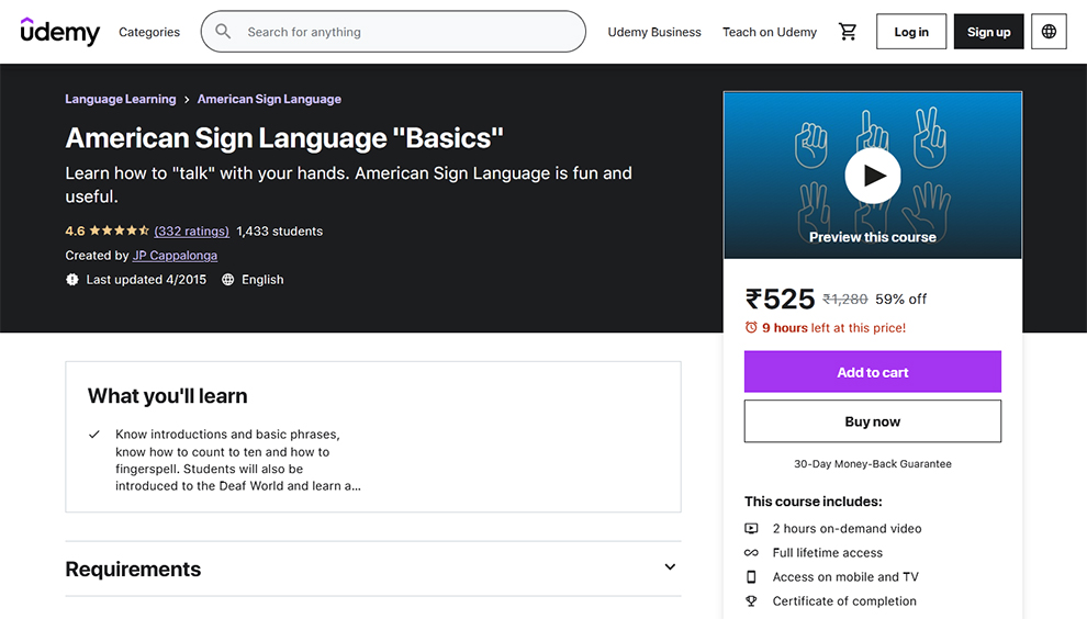 American Sign Language Basics