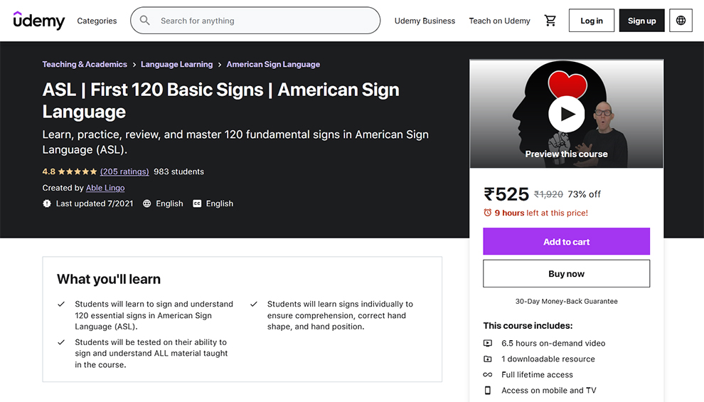 ASL | First 120 Basic Signs | American Sign Language