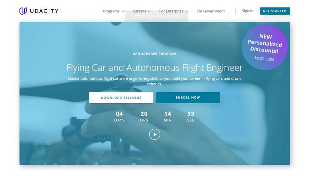 Best Udacity Course on Flying Car and Autonomous Flight Engineer