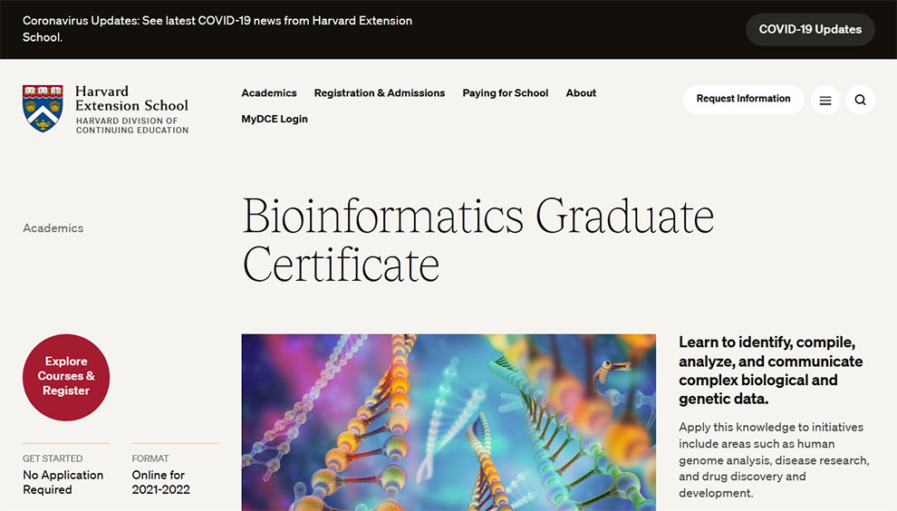 Bioinformatics Graduate Certificate