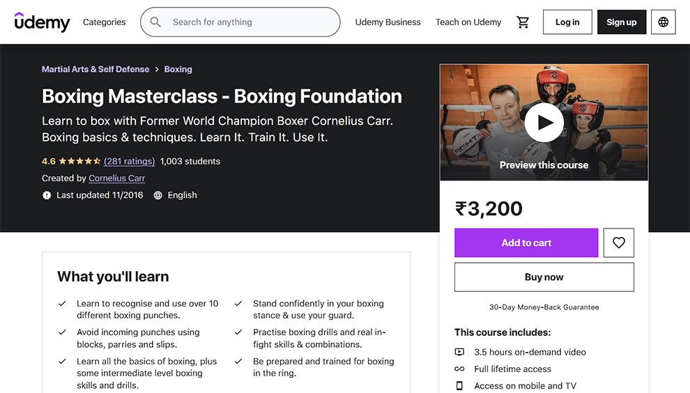 Boxing Masterclass: Boxing Foundation by Udemy