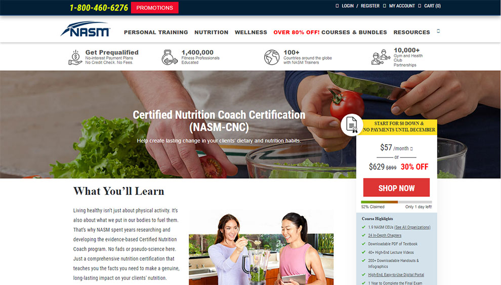 Certified Nutrition Coach Certification