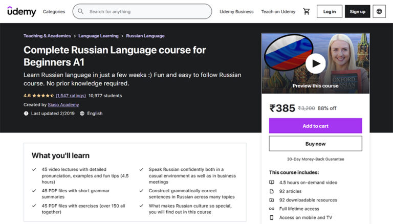 10 Best Online Russian Language Courses, Classes, & Lessons – TangoLearn