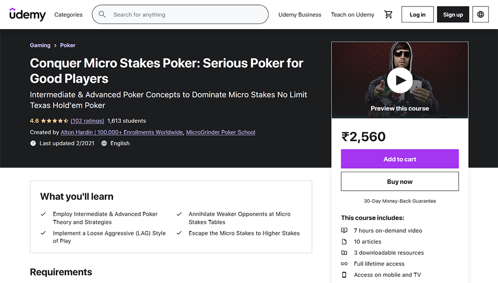 Conquer Micro Stakes Poker: Serious Poker for Good Players