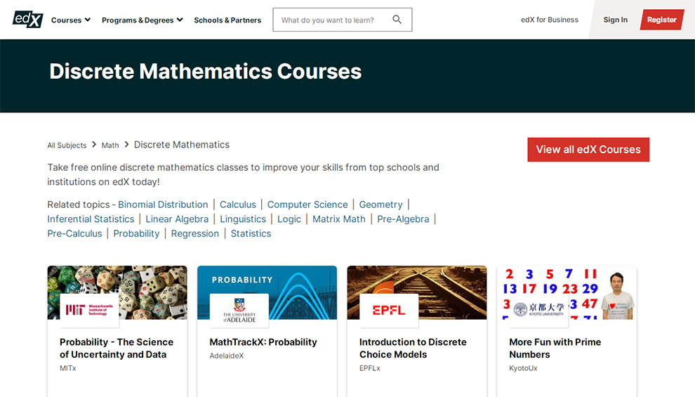 Discrete Mathematics Courses