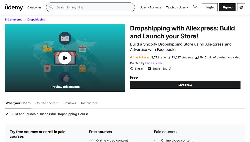 Dropshipping with Aliexpress: Build and Launch your Store
