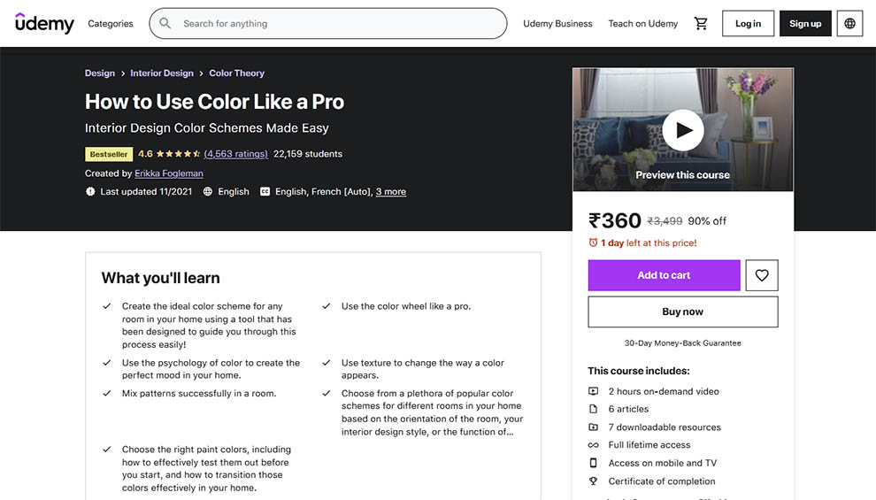 How to Use Color Like a Pro by Udemy