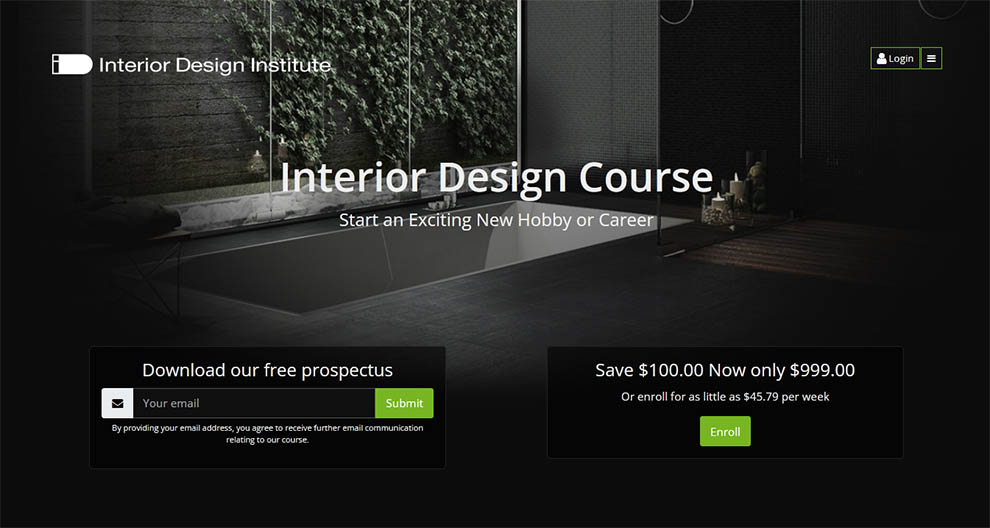 Interior Design Course offered by The Interior Design Institute