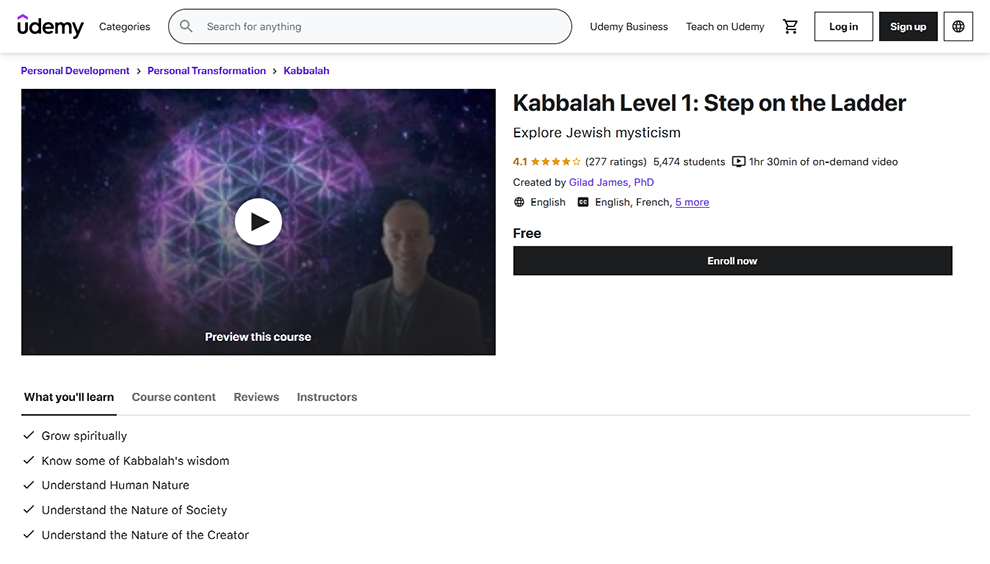 Kabbalah Level 1: Step on the Ladder