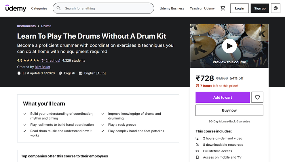 Learn To Play The Drums Without A Drum Kit 