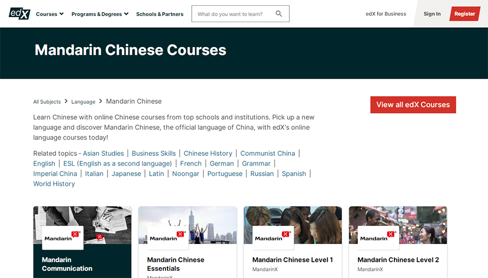 Mandarin Chinese Courses