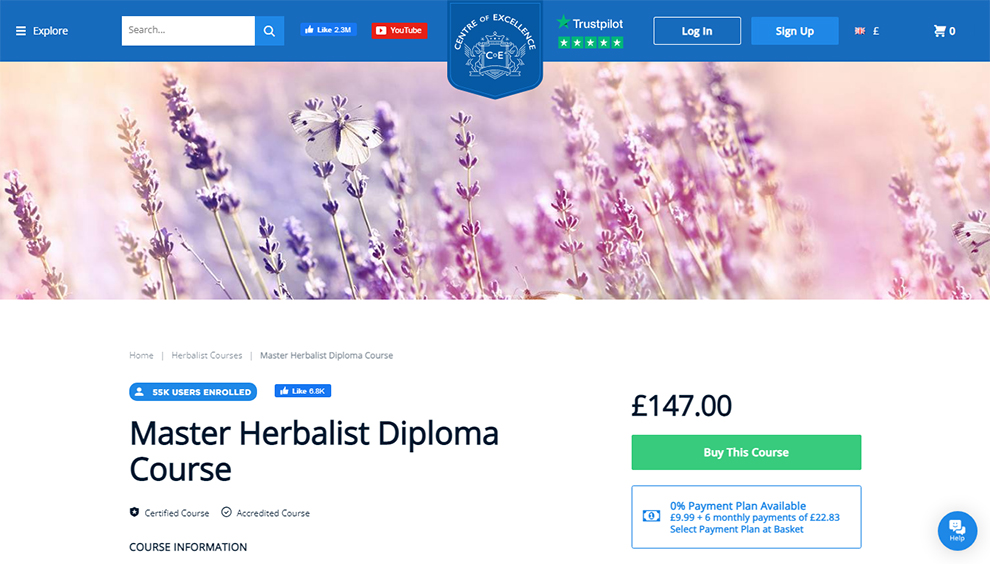 Master Herbalist Diploma Course