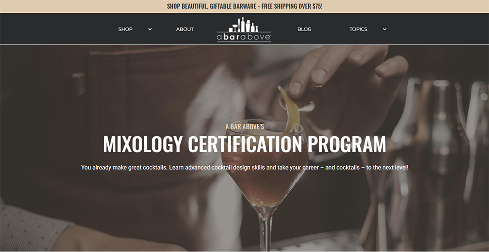 Mixology Certification Program