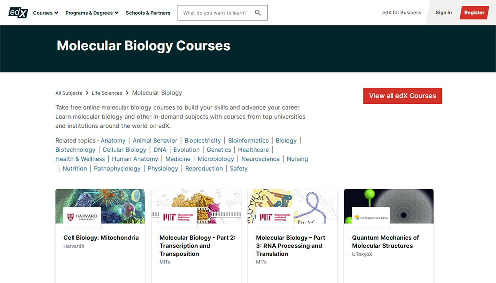 Molecular Biology Courses