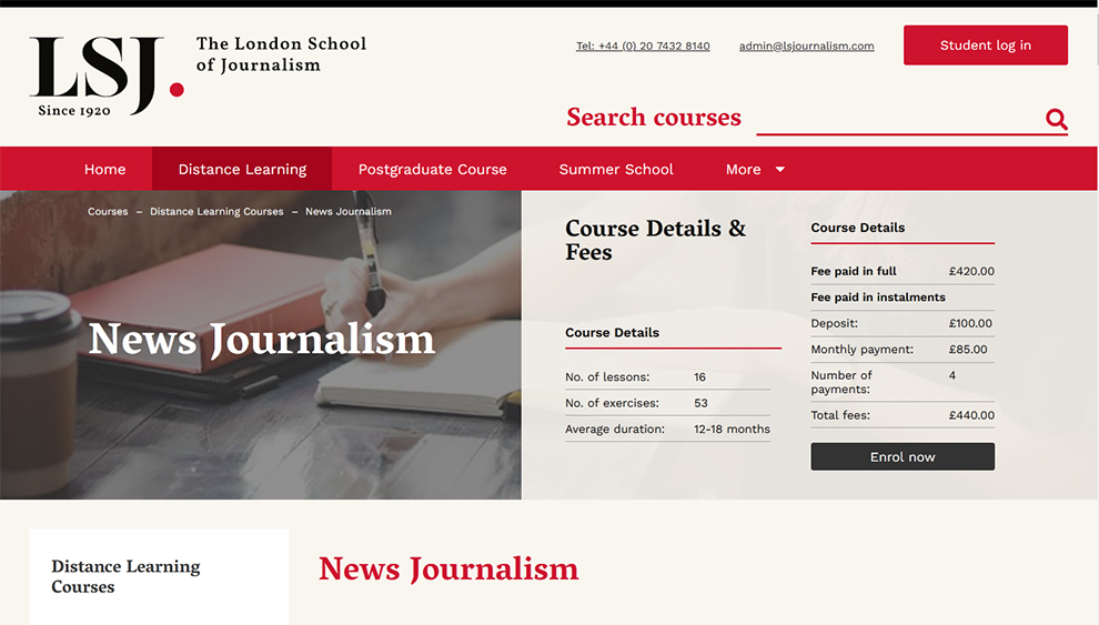 News Journalism [The London School of Journalism]