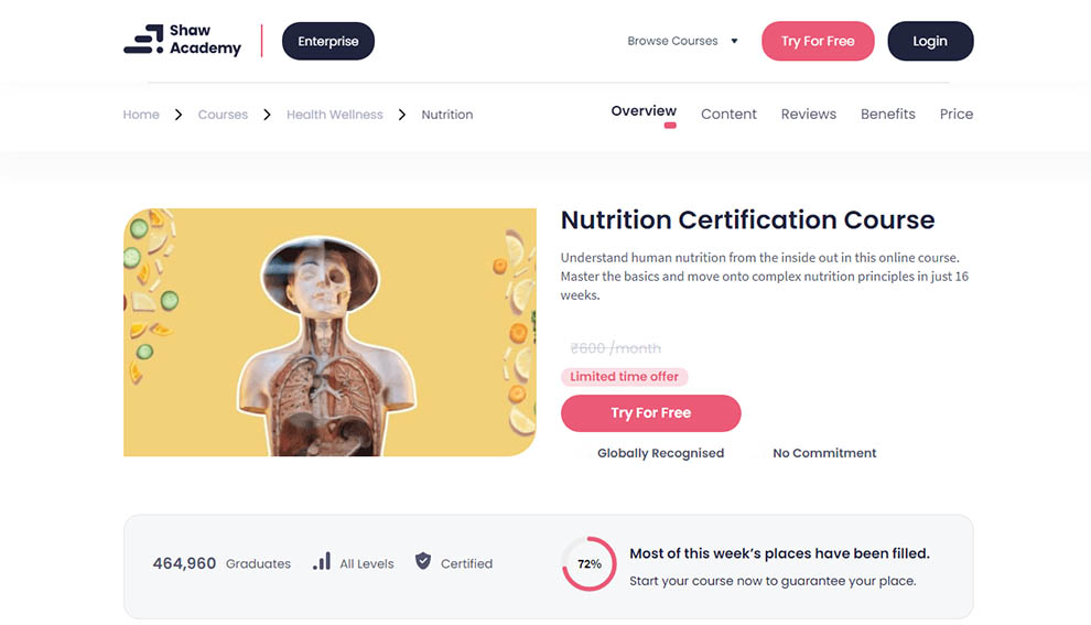 Nutrition Certification Course