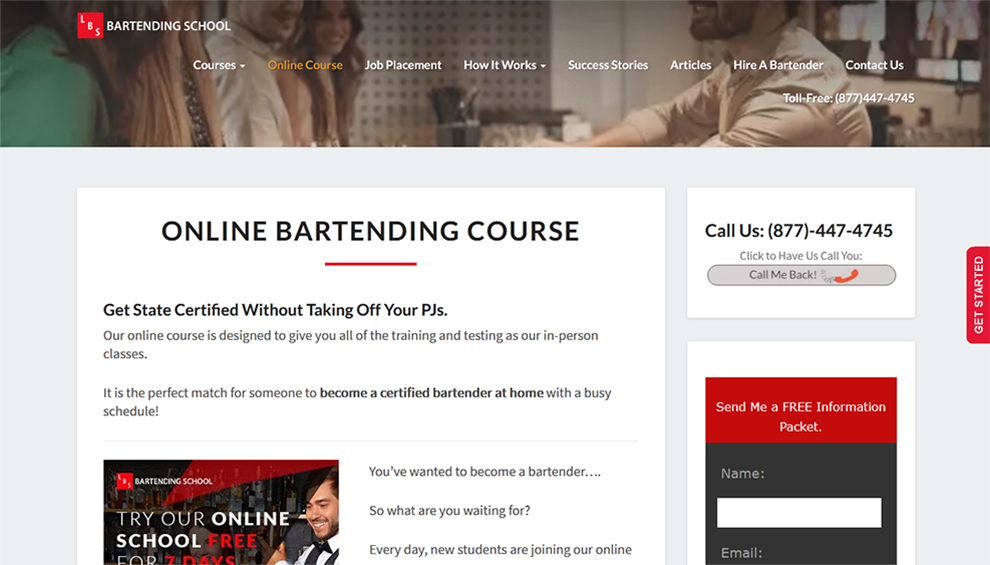 Online Bartending Course