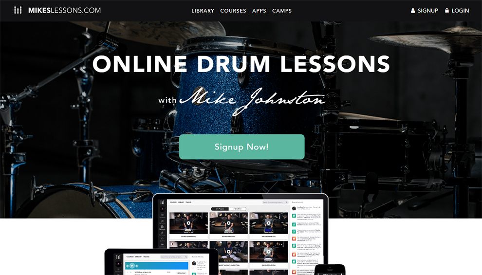 Online Drum Training Lessons with Mike Johnston