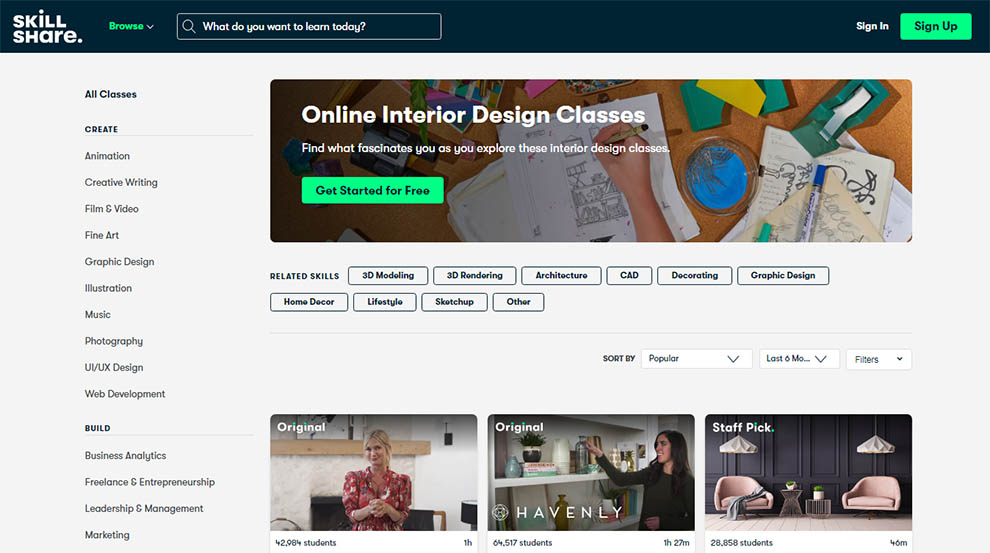 Online Interior Design Classes by Skillshare