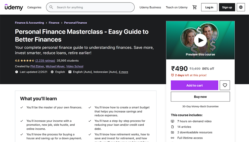 Personal Finance Masterclass - Easy Guide to Better Finances