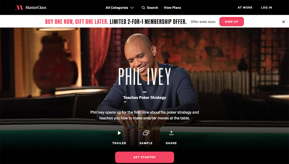 Poker Strategy Class by Phil Ivey