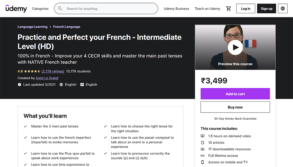Practice and Perfect your French - Intermediate Level