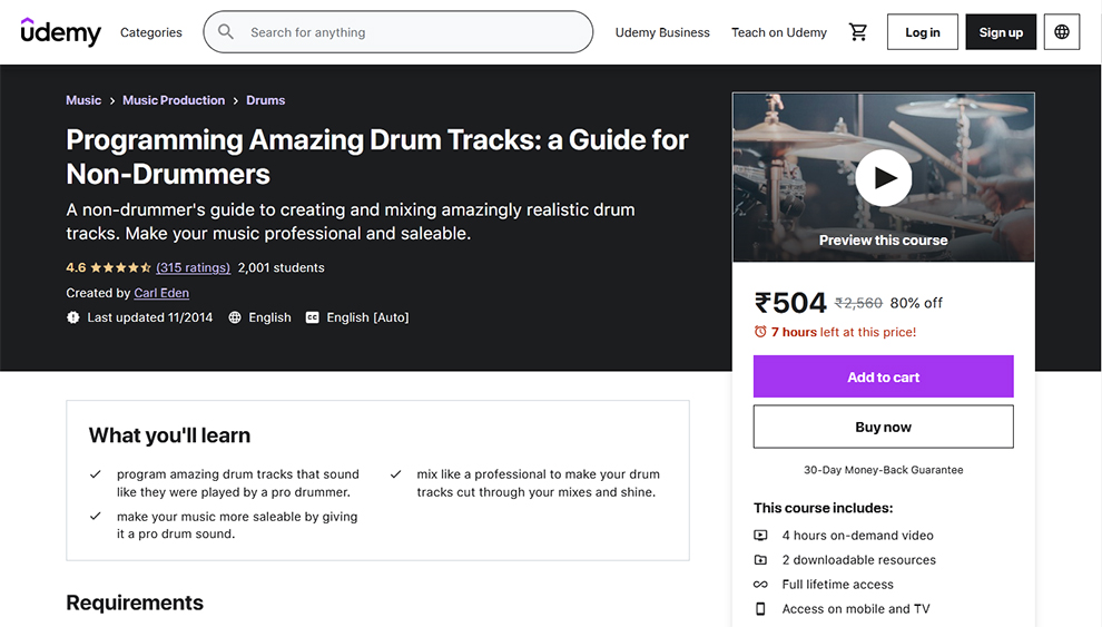 Programming Amazing Drum Tracks: a Guide for Non-Drummers