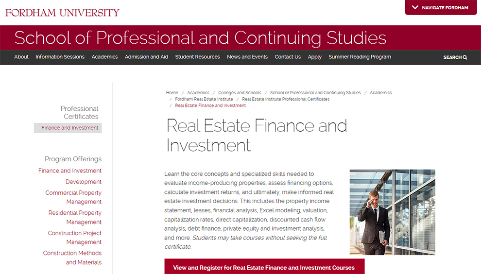 Real Estate Finance and Investment