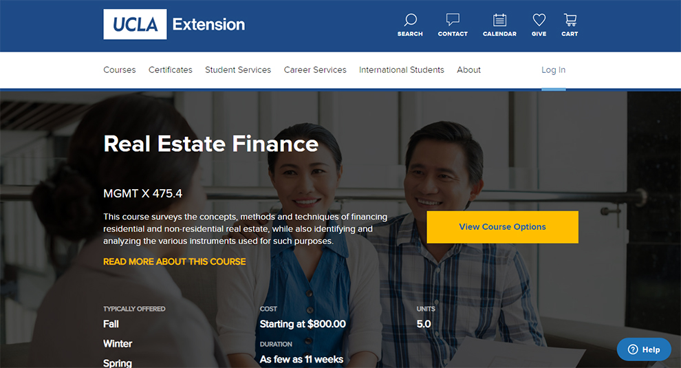 Real Estate Finance – UCLA Extension