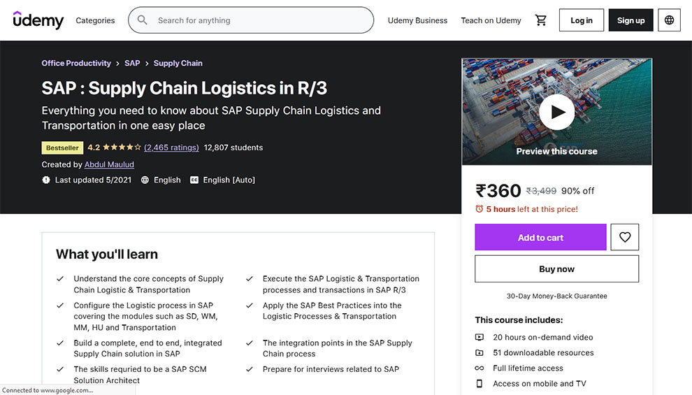 SAP: Supply Chain Logistics in R/3