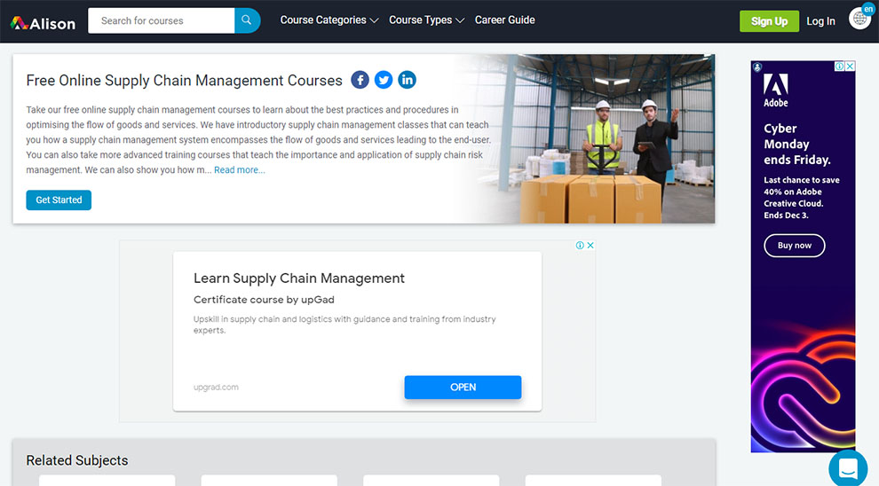 Online Supply Chain Management Courses