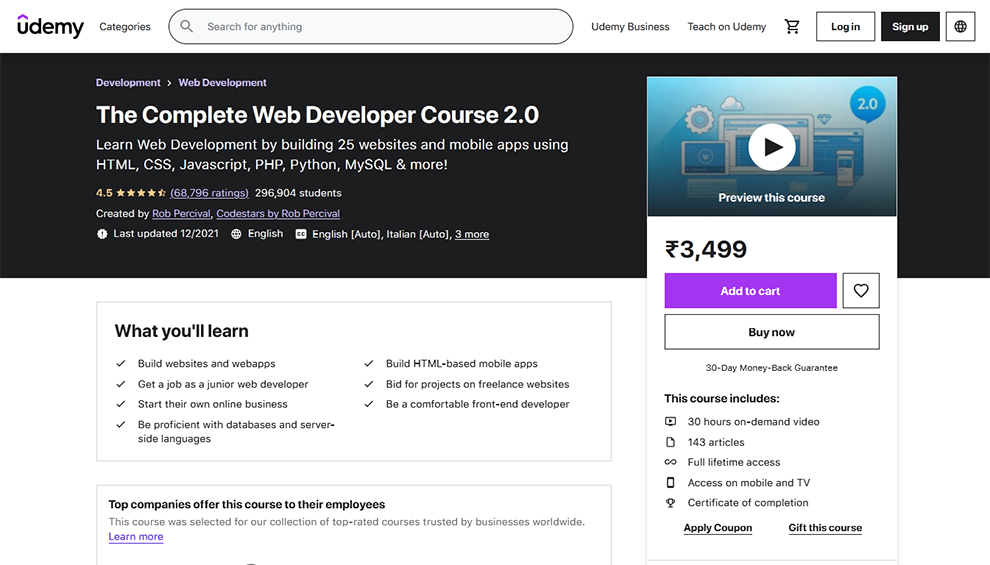 The Complete Web Developer Course 2.0 