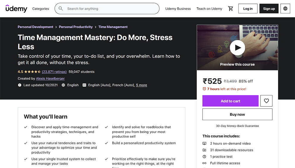 Time Management Mastery: Do More, Stress Less