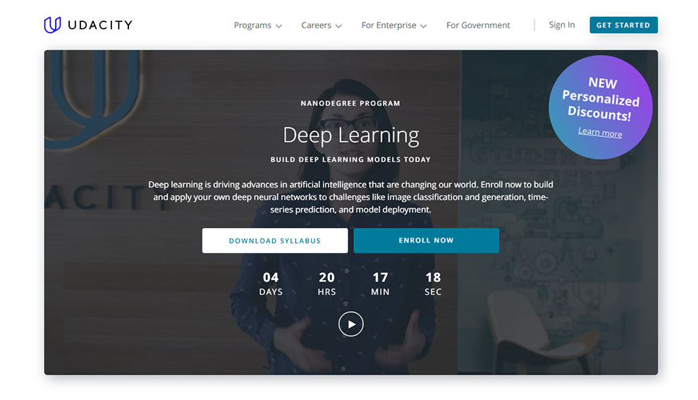 Udacity Certification Courses for Deep Learning