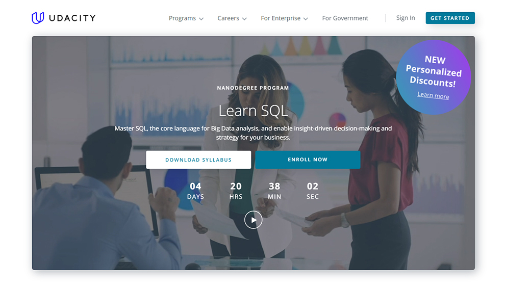 Udacity Most Popular Courses On SQL