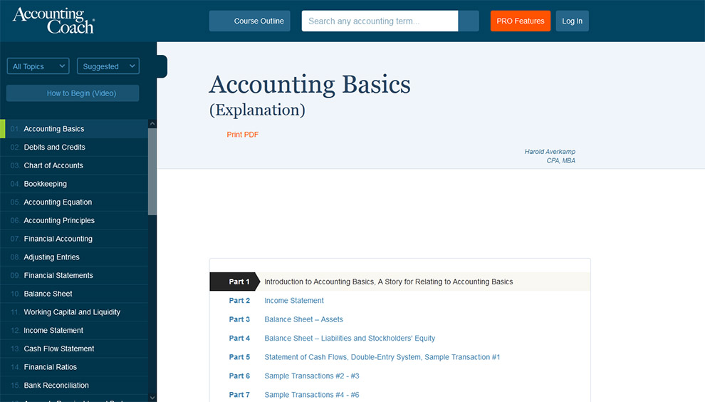 Accounting Basics 