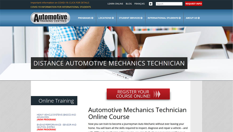 Automotive Mechanics Technician Online Course