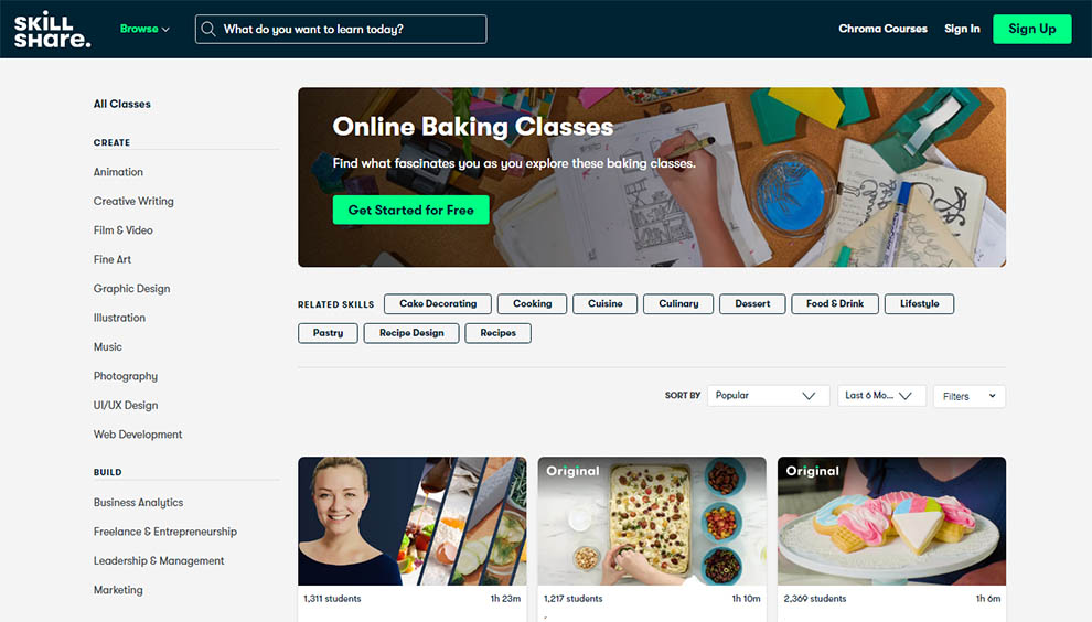 Top Online Baking Classes