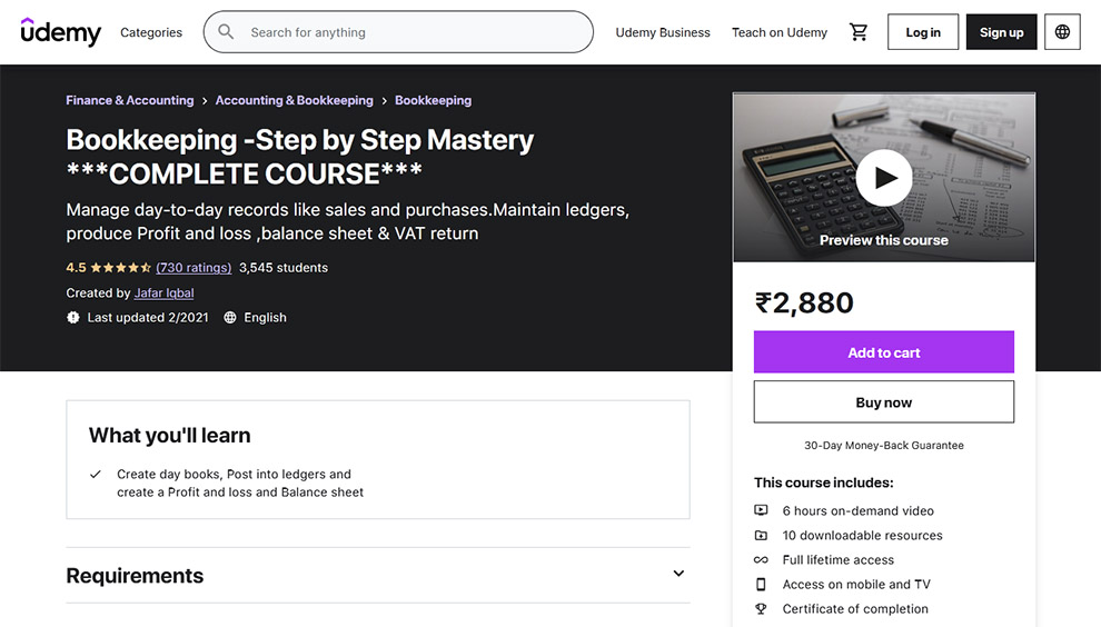 Bookkeeping – Step by Step Mastery