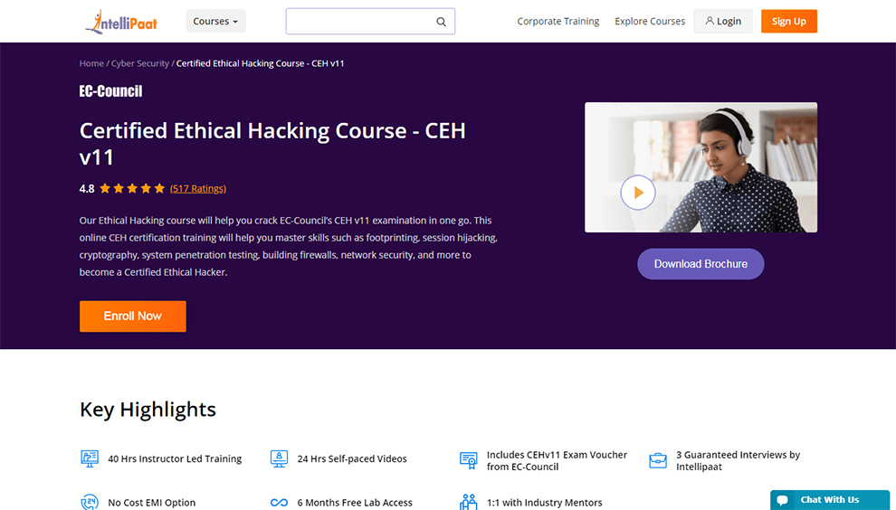 Certified Ethical Hacking Course – CEH v11
