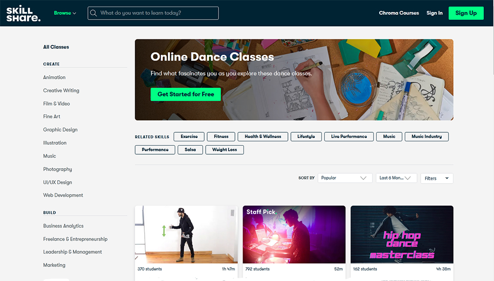 Online Dance Classes by Skillshare