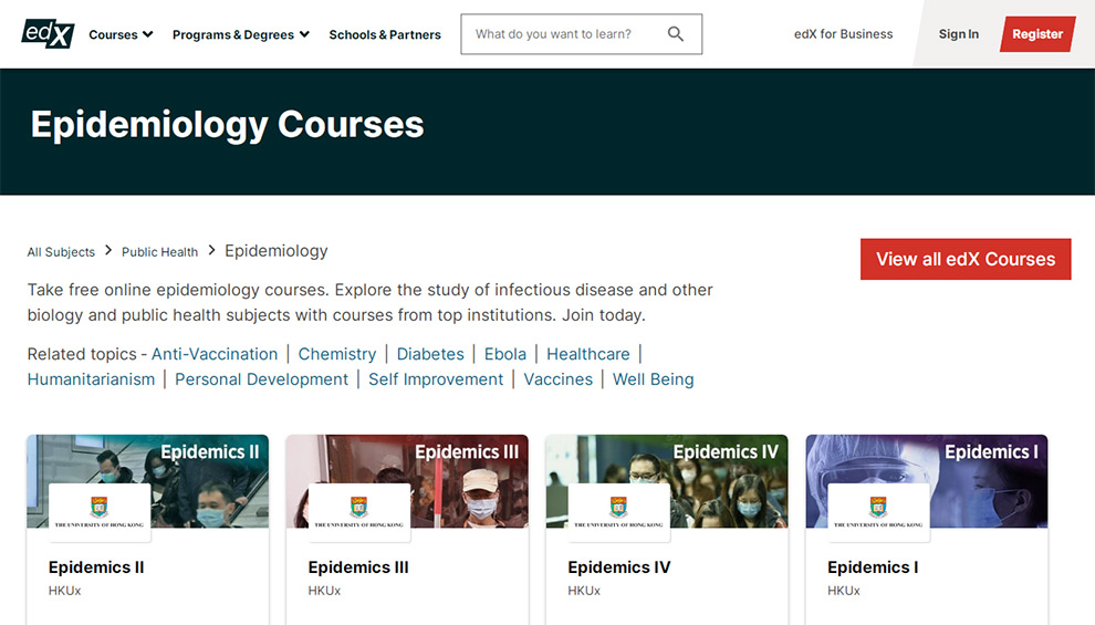 Epidemiology Courses by edX