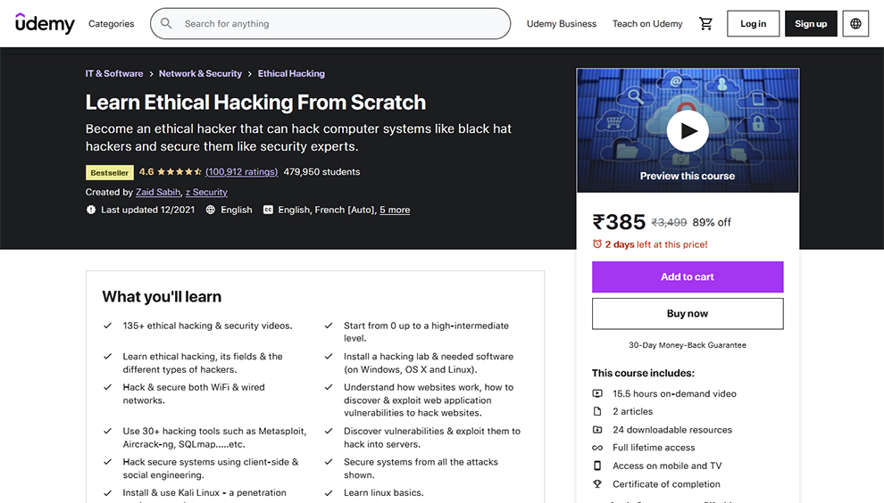 Learn Ethical Hacking From Scratch