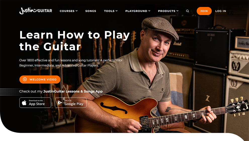 Learn How To Play the Guitar by JUSTINGUITAR