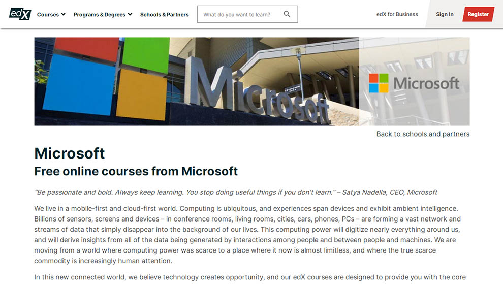 Microsoft - Free online courses from Microsoft