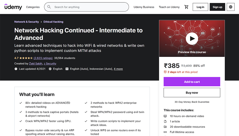 Network Hacking Continued – Intermediate to Advanced