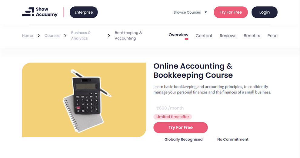 Online Accounting & Bookkeeping Course