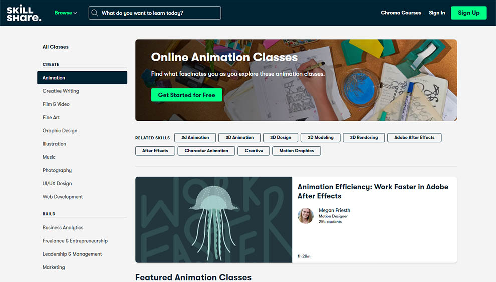 Online Animation Classes