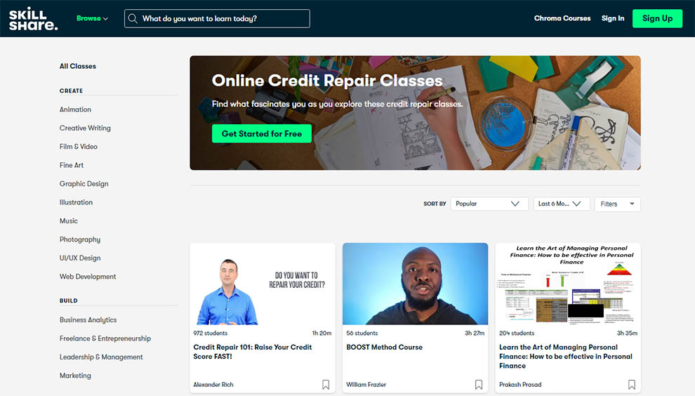 Online Credit Repair Classes